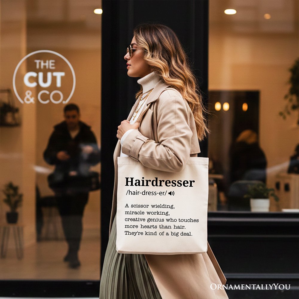 Funny Hairdresser Canvas Tote Bag and Gifts