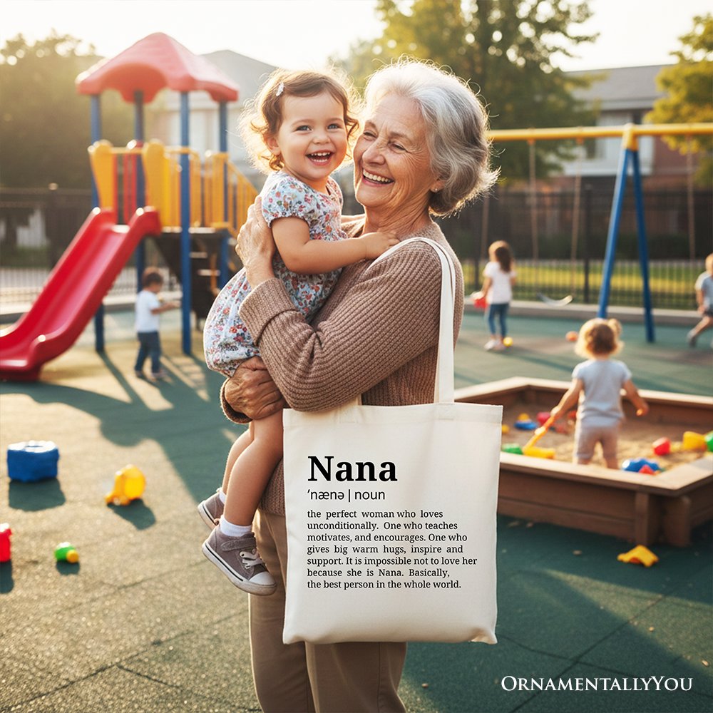 Nana Canvas Tote Bag for Funny Grandmother