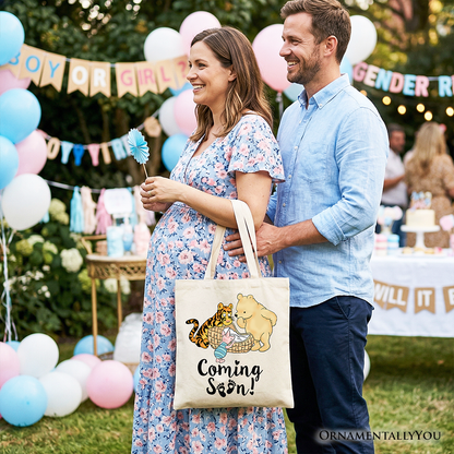 Canvas Tote Bag for the Pregnancy Announcement