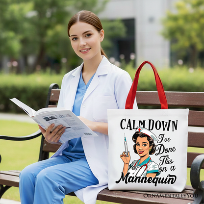 Sassy Nursing School Tote Bag With A Canvas