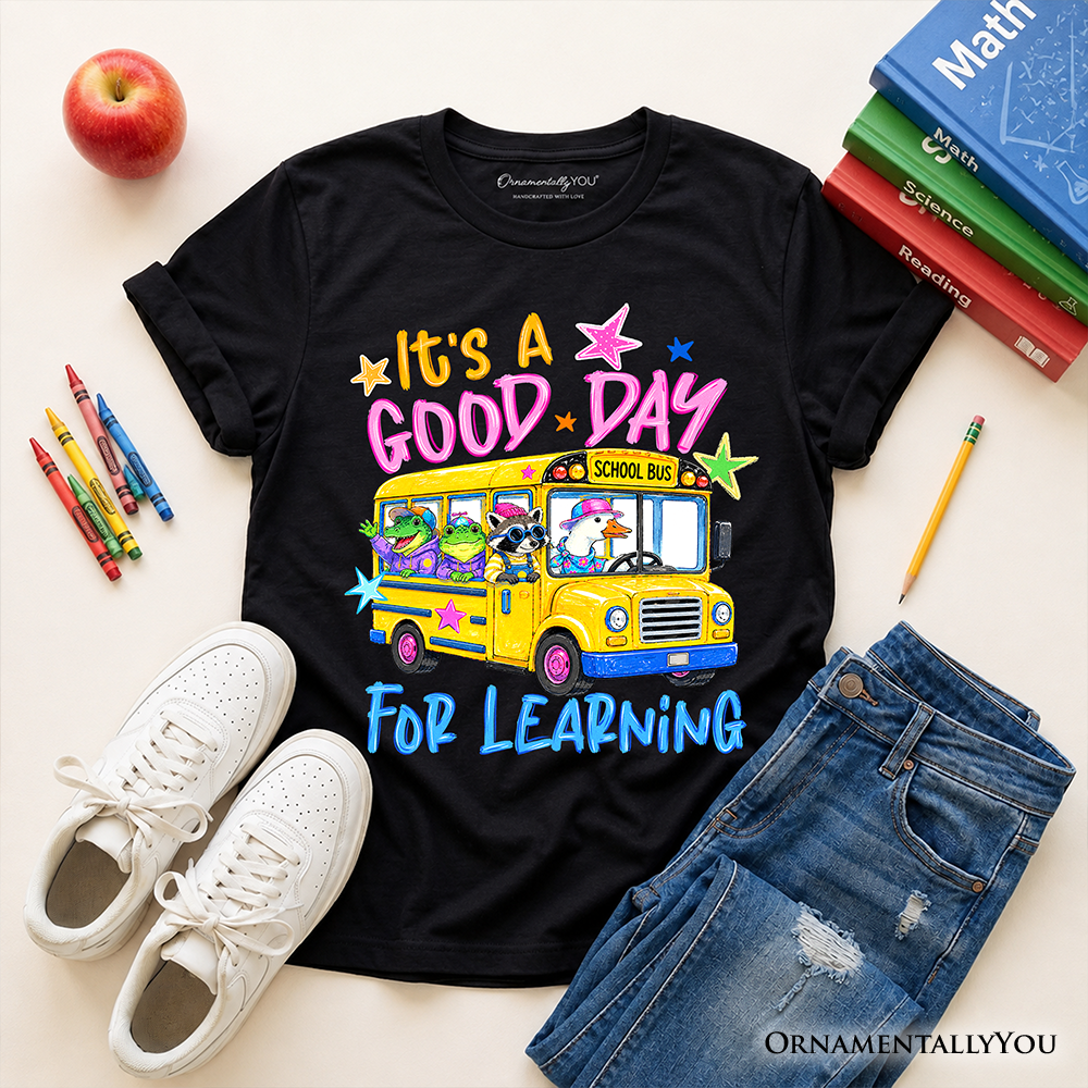 Kids School Bus and Fun Learning Tee Shirt