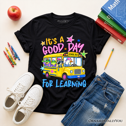 Kids School Bus and Fun Learning Tee Shirt