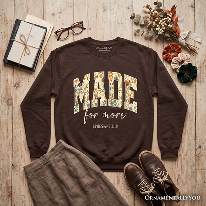 Floral Bible Verse And Comfortable Sweatshirt