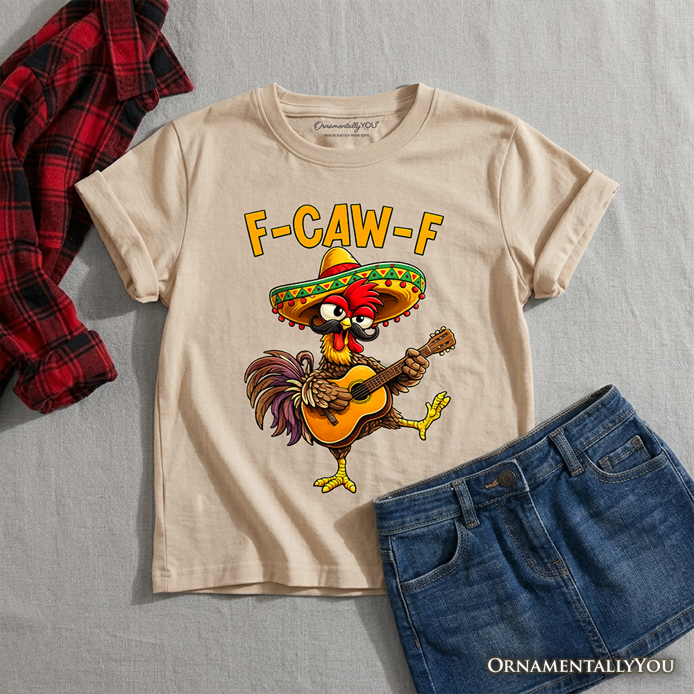 Kids Cinco De Mayo Rooster Cotton Tee