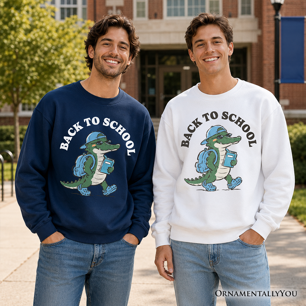 Alligator Back To School Sweatshirt For Teachers