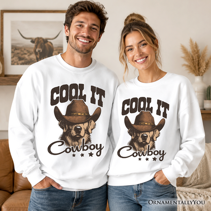 Golden Retriever Cowboy Sweatshirt and Pet Owners
