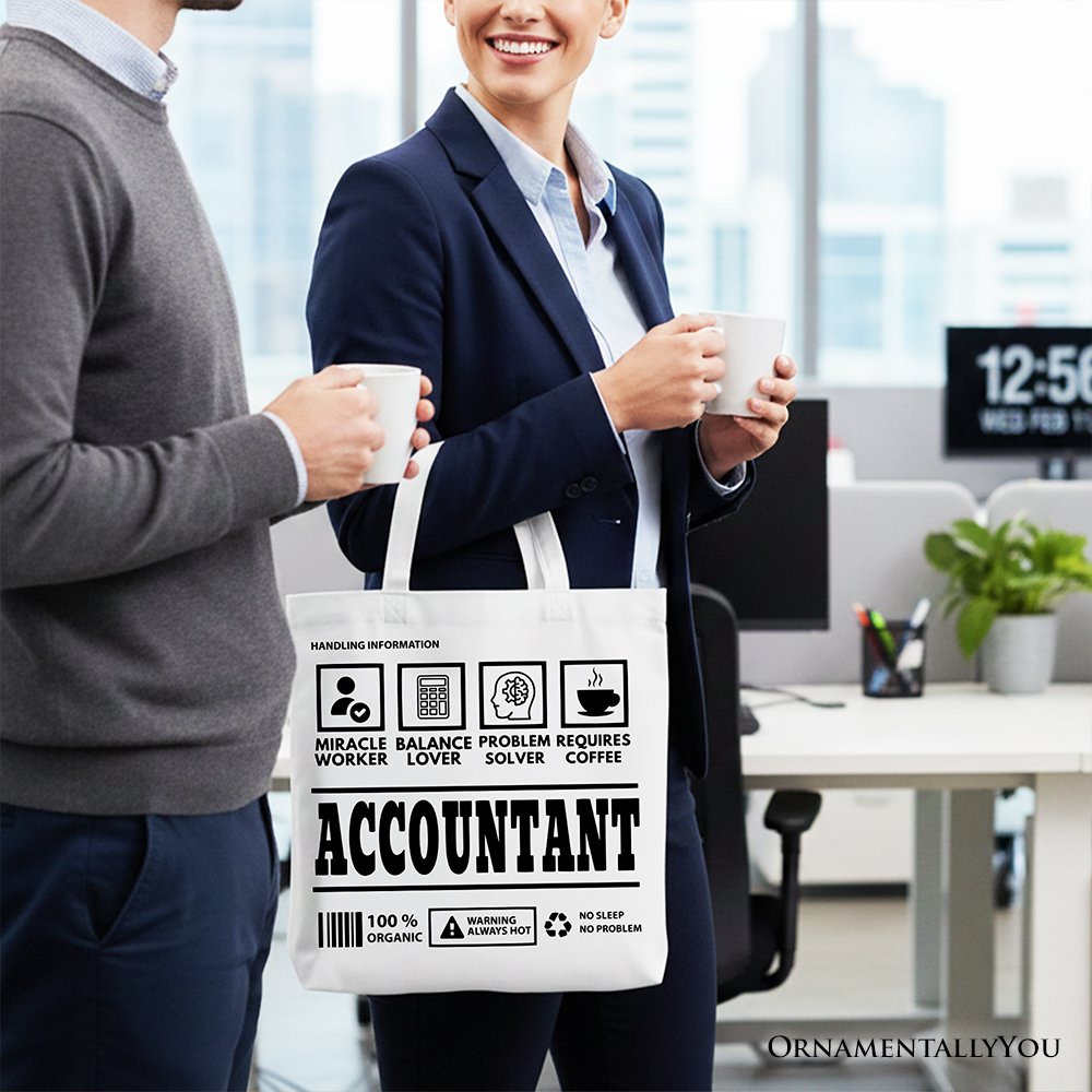 Accountant Tote Bag and Bookkeeper Novelty