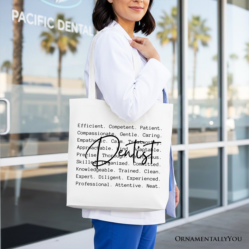 Dentist Definition Canvas Tote Bag and Shopper