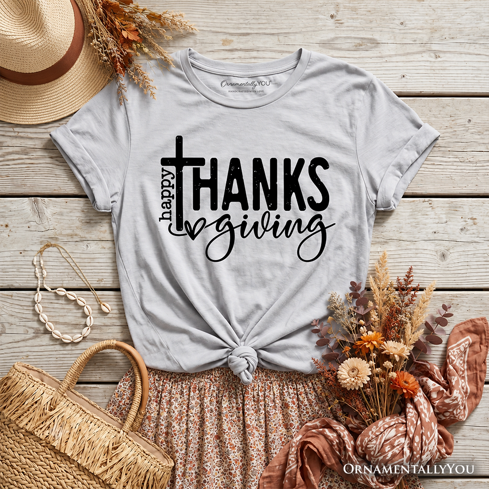 Kids Thanksgiving and Christian Cotton Tee