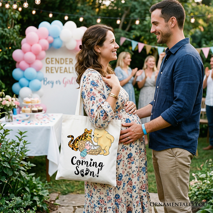 Canvas Tote Bag for the Pregnancy Announcement