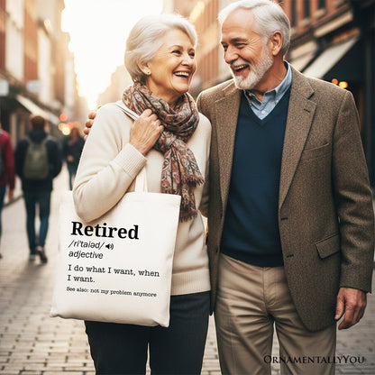 Funny Retirement Canvas Tote Bag For New Retirees