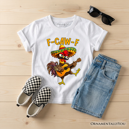 Kids Cinco De Mayo Rooster Cotton Tee