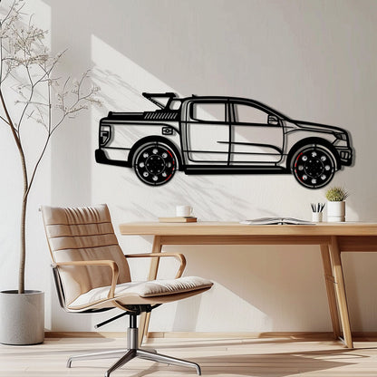 Ford F-150 Metal Truck Wall Art with Rotating Wheels - Iconic American Pickup Silhouette - Interactive Automotive Wall Decor - KAFMEKA138 - Tampa Home & Garden Store