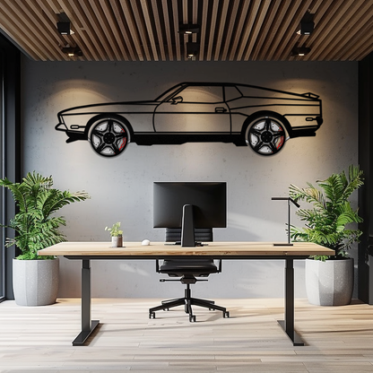 Ford Mustang 1971 Metal Car Wall Art – Rotating Wheels Classic Muscle Car Decor, Garage & Office Gift-KAFMEKA086 - Tampa Home & Garden Store
