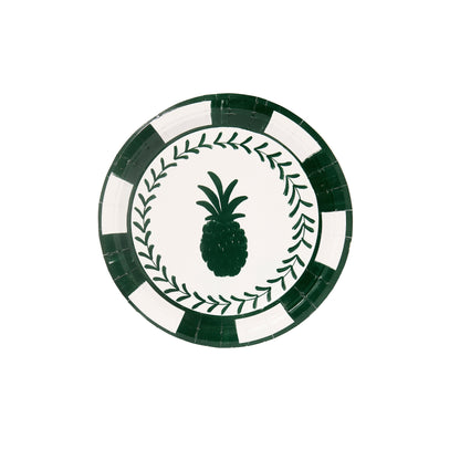 Forest and Green Josephine Pineapple Dessert Paper Plate - 8 pack - Tampa Home & Garden Store