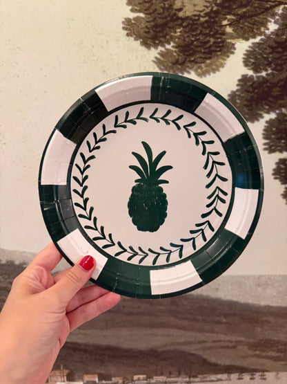 Forest and Green Josephine Pineapple Dessert Paper Plate - 8 pack - Tampa Home & Garden Store
