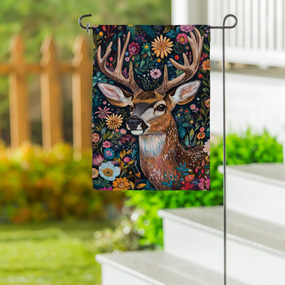 Forever Blooming Deer Suede Garden Flag - Tampa Home & Garden Store