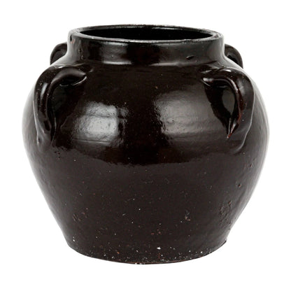 Found Black Clay Jar with Handles - Tampa Home & Garden Store
