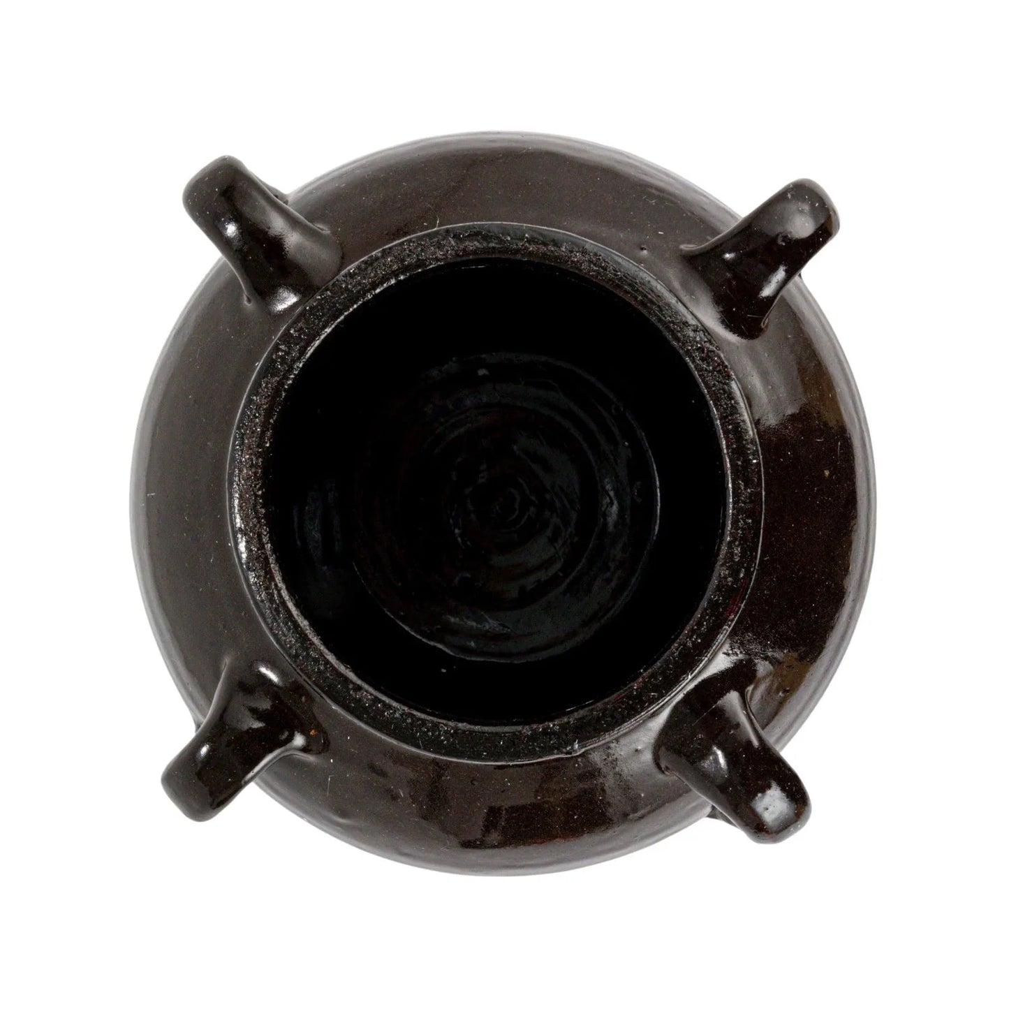 Found Black Clay Jar with Handles - Tampa Home & Garden Store