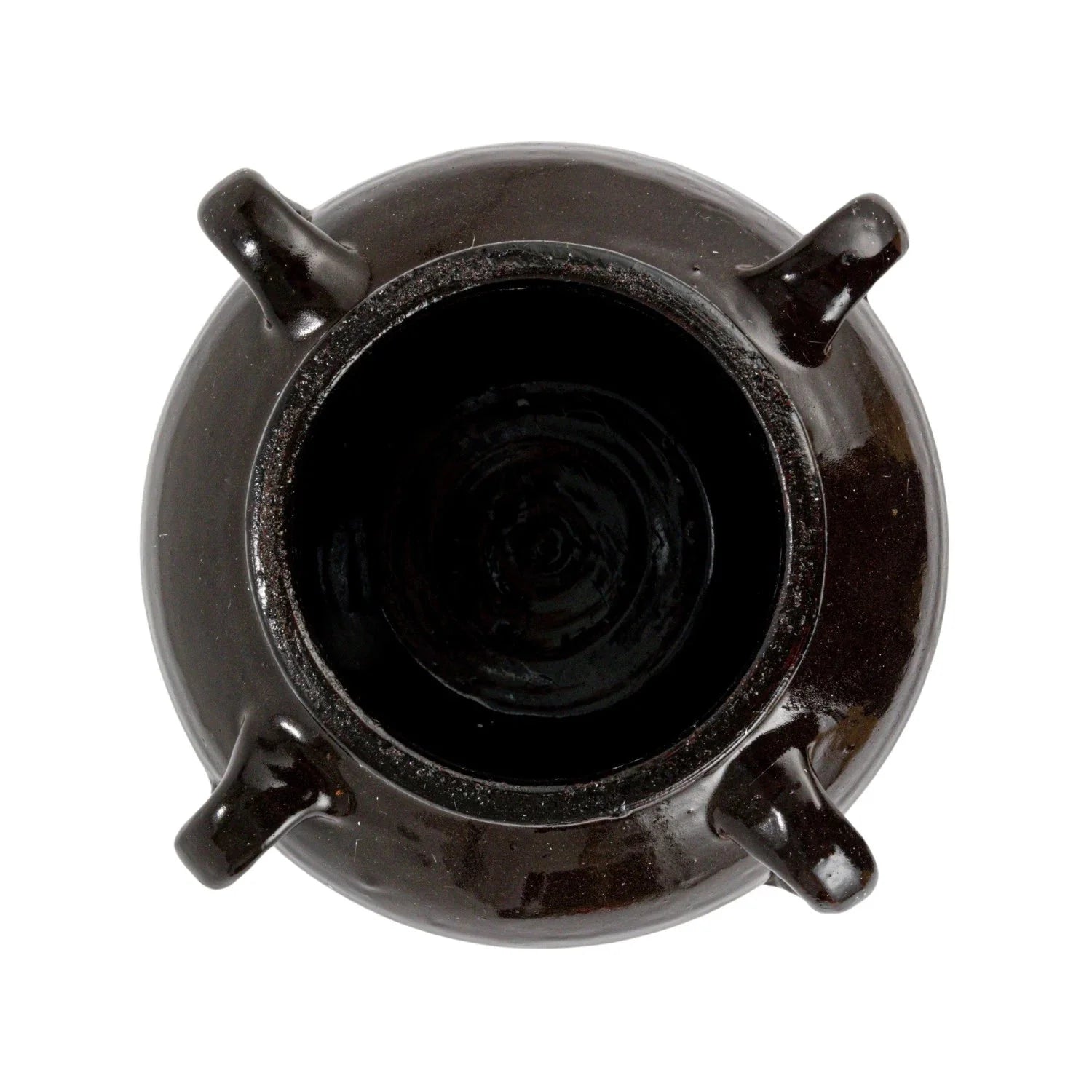 Found Black Clay Jar with Handles - Tampa Home & Garden Store