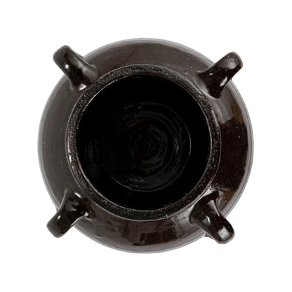 Found Black Clay Jar with Handles - Tampa Home & Garden Store