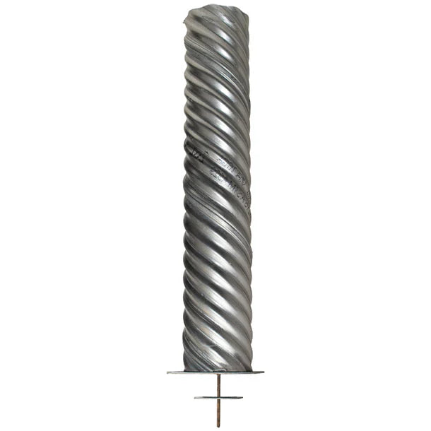 Funda de cimentación para asta de bandera de aluminio con varilla de puesta a tierra pararrayos