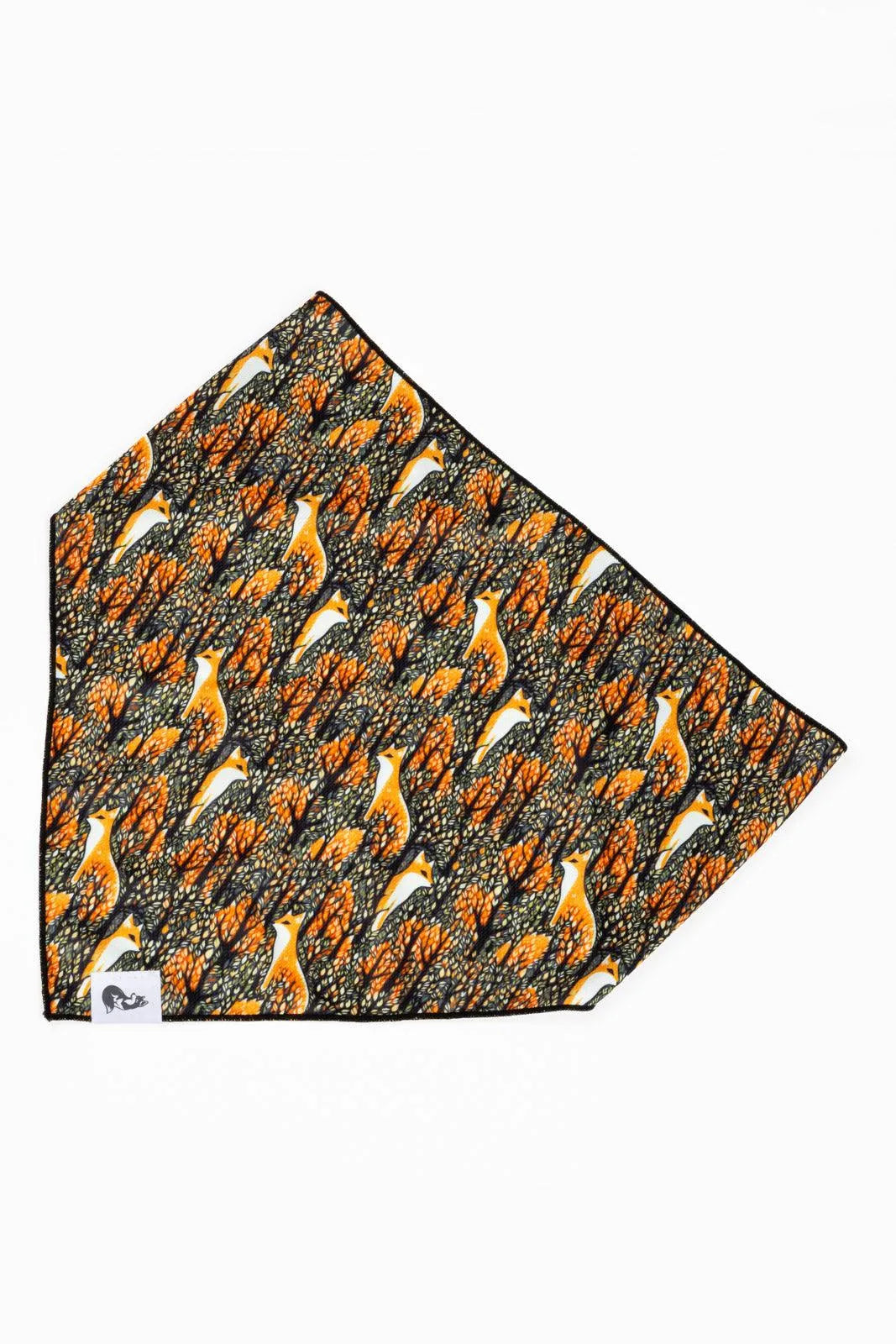 Foxes in Fall Dog Bandana & Matching Keychain - Tampa Home & Garden Store