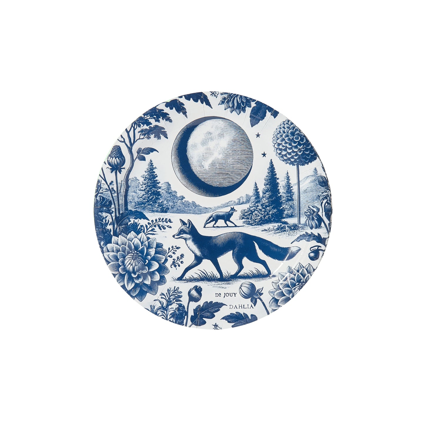 Foxy Dahlia Toile Dessert Plate - 8 Pack - Tampa Home & Garden Store