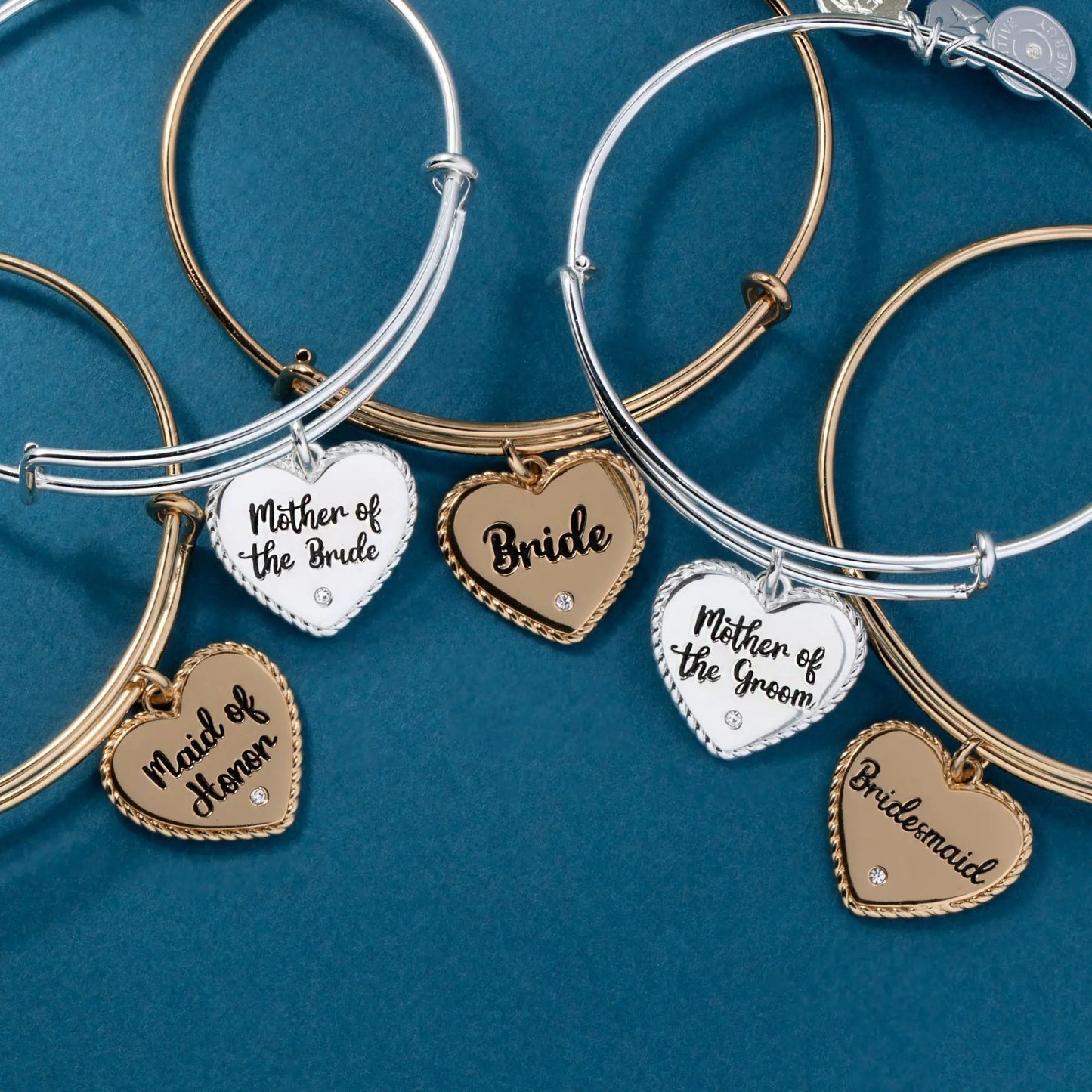 Bracelet Mother of the Groom Heart Bangle by Alex and Ani with heart charm on Tampa Home & Garden Store