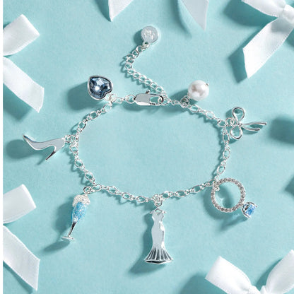 Bridal Multi Charm Bracelet and Wedding Charms