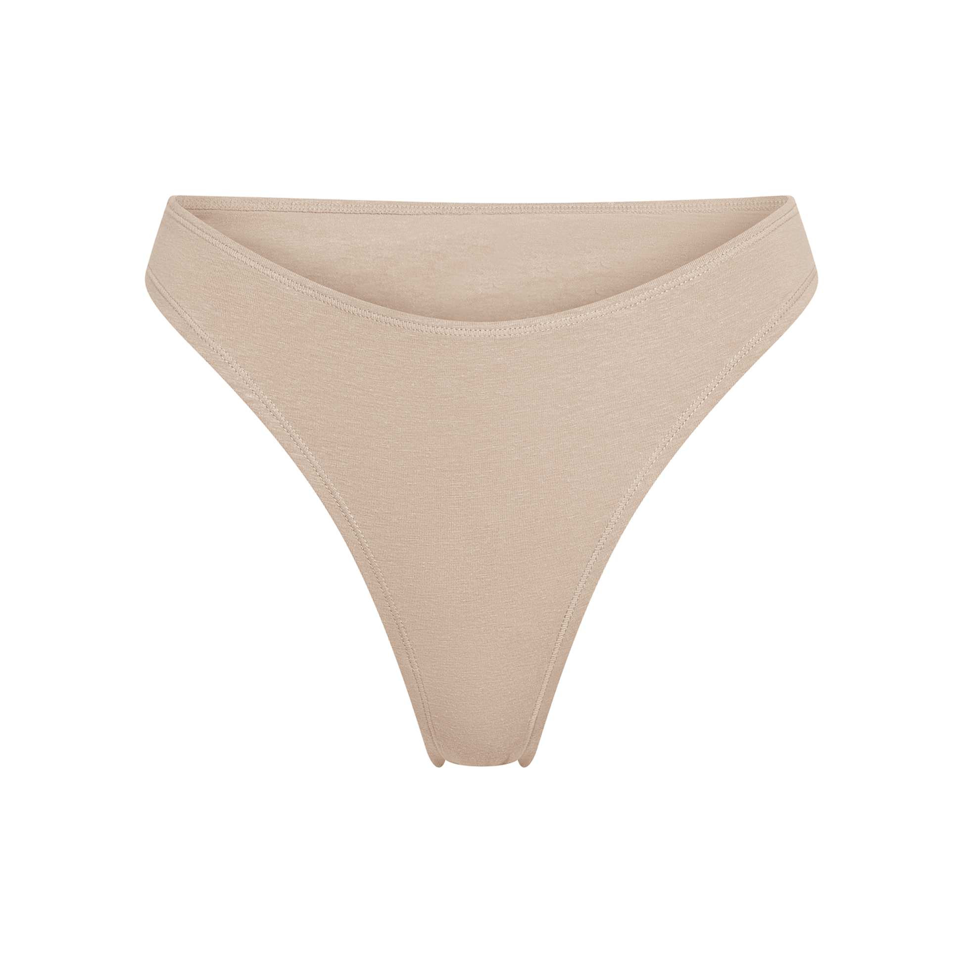 Thong 4-pack hemp underwear in nude beige, seamless waistband on Tampa Home & Garden Store
