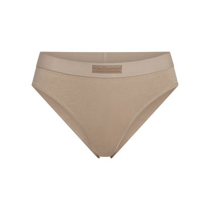 Mid-Rise Hemp Briefs tan beige with back waistband logo patch Net Positive on Tampa Home & Garden Store