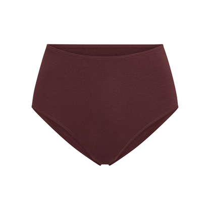High-Rise hemp brief by Net Positive in burgundy color on Tampa Home & Garden Store