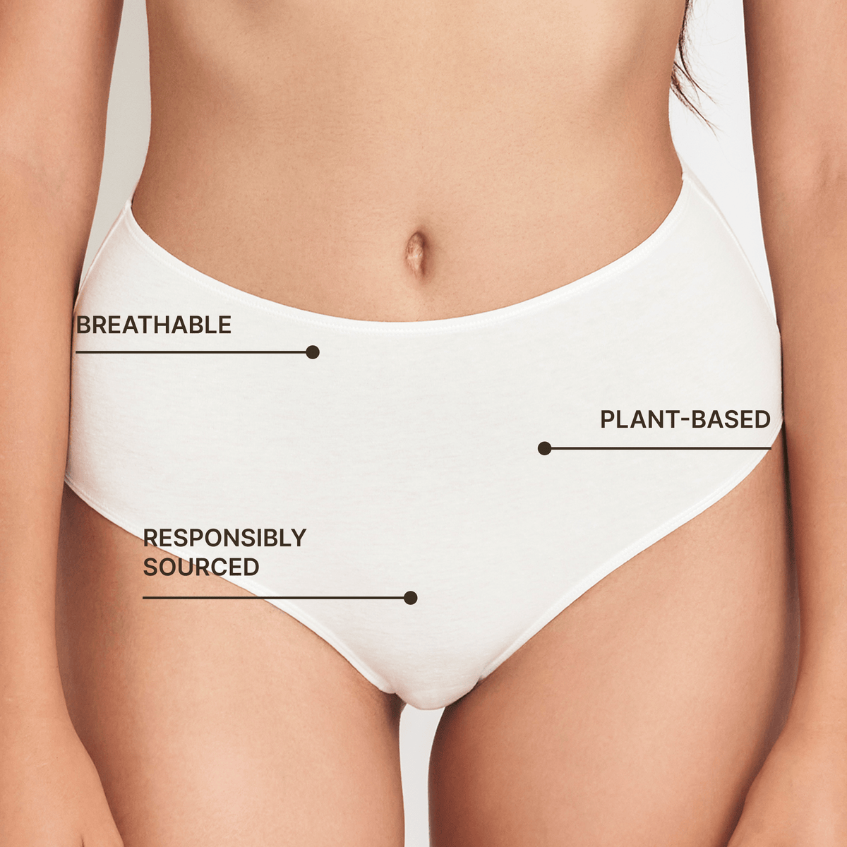 High-Rise Hemp Brief white by Net Positive for briefs on Tampa Home & Garden Store