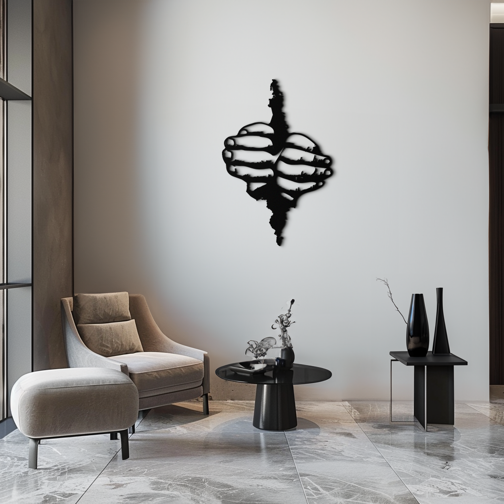 Freedom Hands Silhouette Metal Wall Art – Black Steel Inspirational Home Decor- KAF488 - Tampa Home & Garden Store