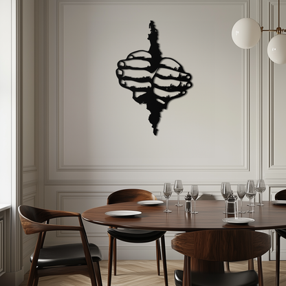 Freedom Hands Silhouette Metal Wall Art – Black Steel Inspirational Home Decor- KAF488 - Tampa Home & Garden Store