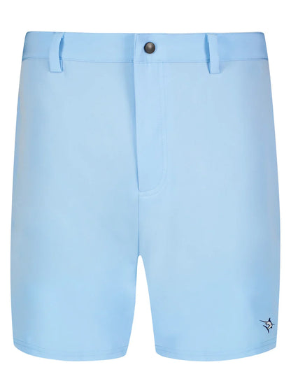 Freeport Short Effortless Performance light blue shorts with button closure White Water Life on Tampa Home & Garden Store