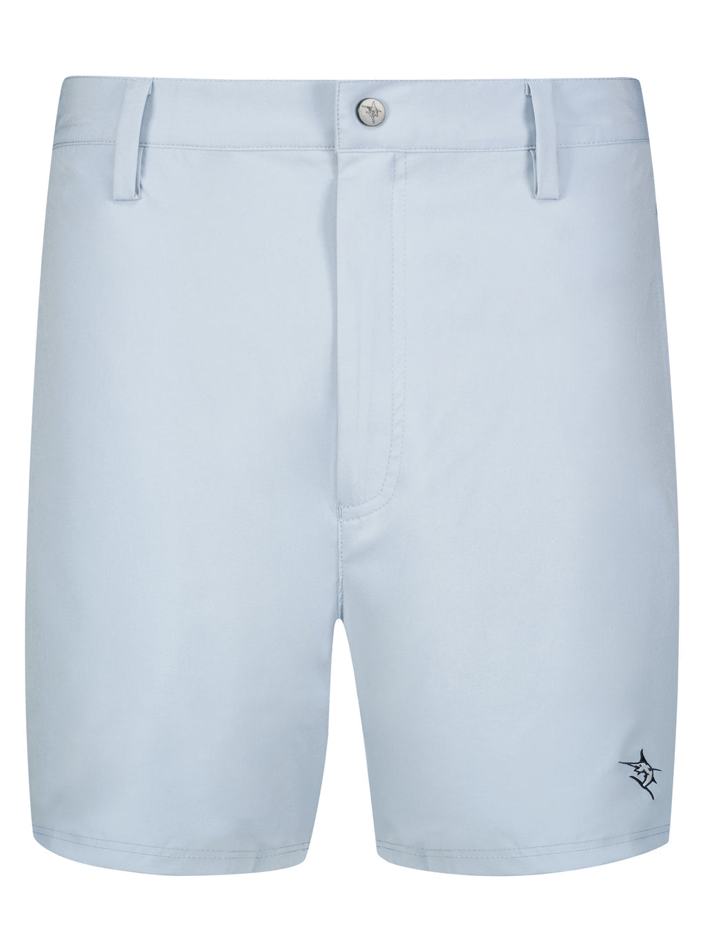 Freeport Short Effortless Performance light blue shorts by White Water Life with belt loops on Tampa Home & Garden Store