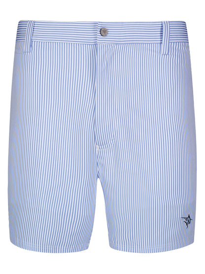 Freeport Short Effortless Performance blue white striped shorts by White Water Life, pair on Tampa Home & Garden Store