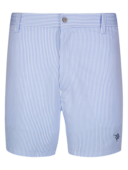 Freeport Short striped blue white White Water Life belt loops on Tampa Home & Garden Store