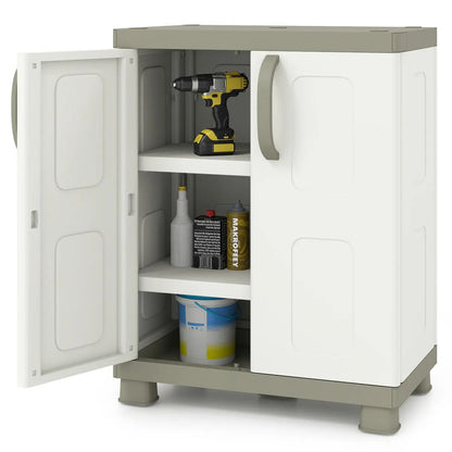 Buffet Cabinet With 2 Doors and Tall Shelves