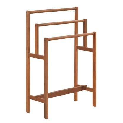 Solid Wood Farmhouse Towel Rack for Small Spaces