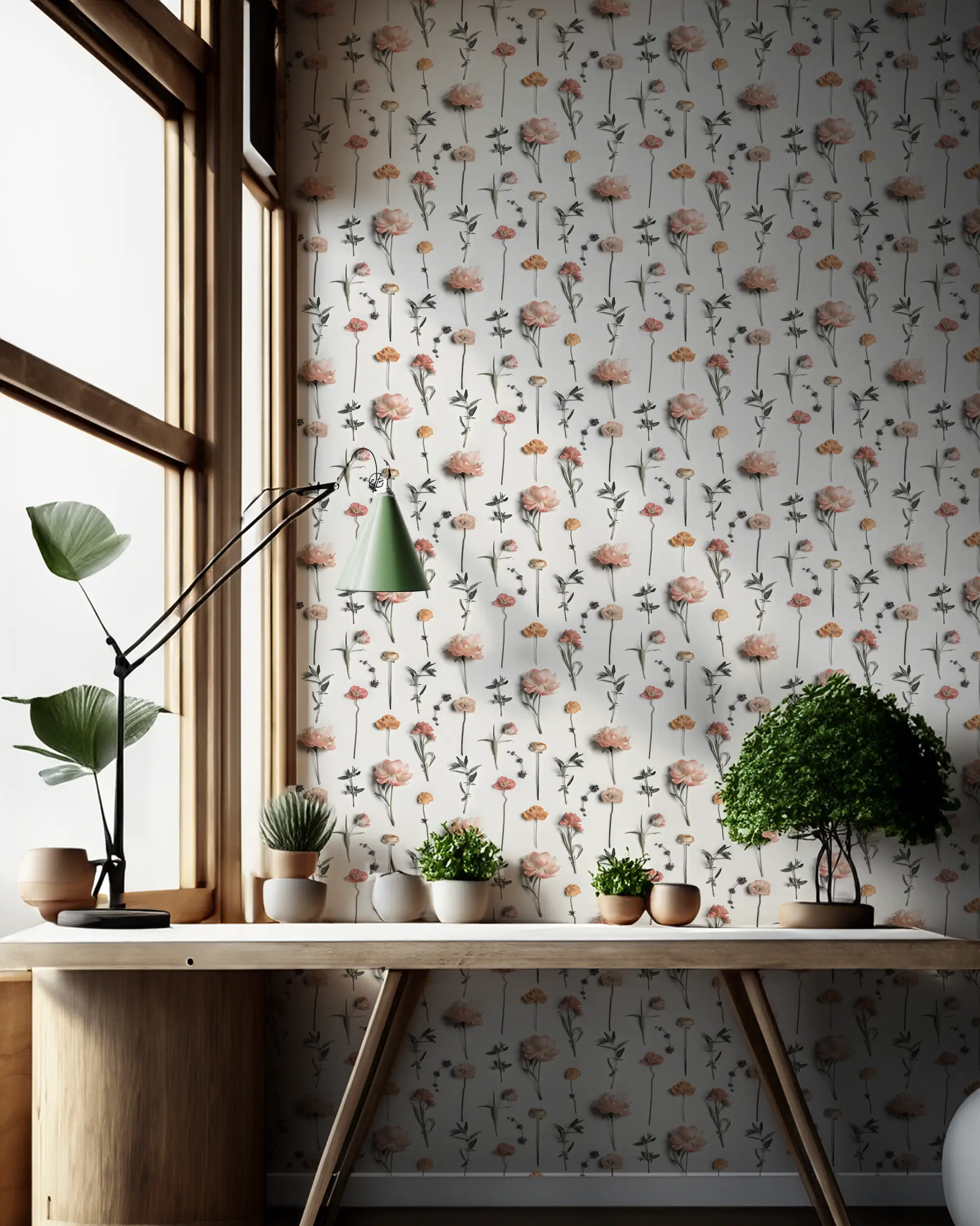Fresh to Death Wallpaper, small pattern, muted autumn - Tampa Home & Garden Store