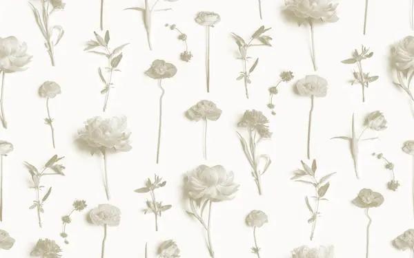Fresh to Death Wallpaper, small pattern, neutrals - Tampa Home & Garden Store