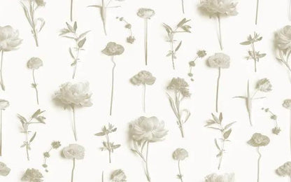 Fresh to Death Wallpaper, small pattern, neutrals - Tampa Home & Garden Store