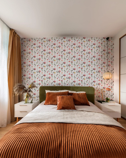 Fresh to Death Wallpaper, small pattern, spring muted - Tampa Home & Garden Store