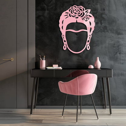 Frida Kahlo Silhouette Metal Wall Art – Iconic Feminine Artistic Home Decor - KAFGP032 - Tampa Home & Garden Store