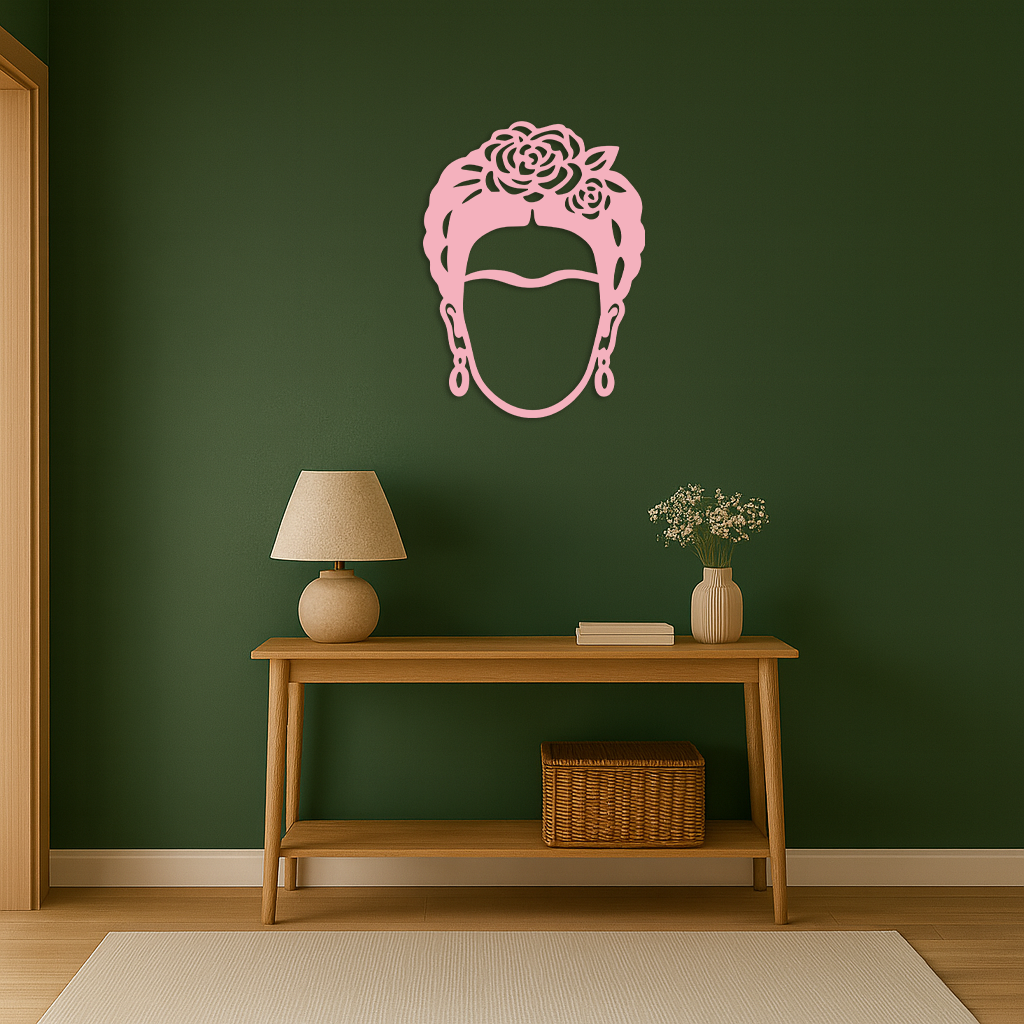 Frida Kahlo Silhouette Metal Wall Art – Iconic Feminine Artistic Home Decor - KAFGP032 - Tampa Home & Garden Store