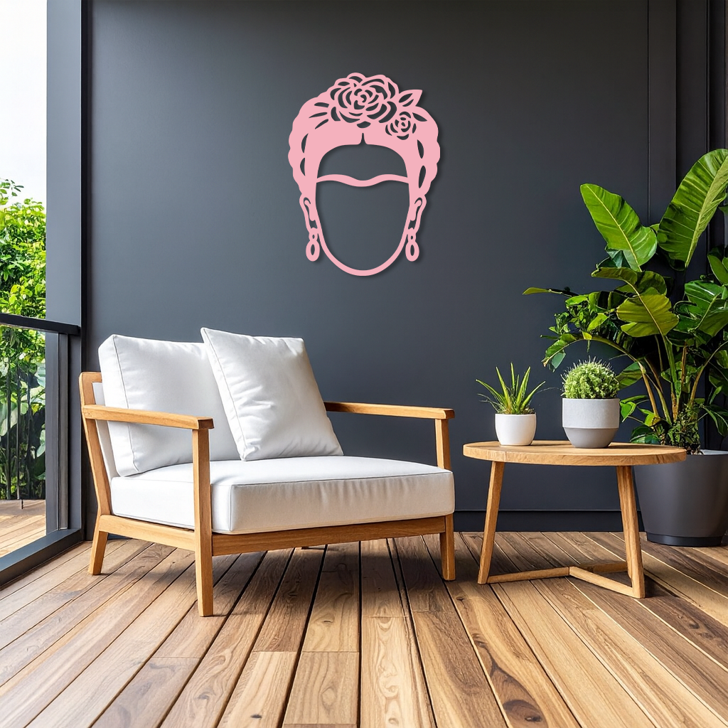 Frida Kahlo Silhouette Metal Wall Art – Iconic Feminine Artistic Home Decor - KAFGP032 - Tampa Home & Garden Store