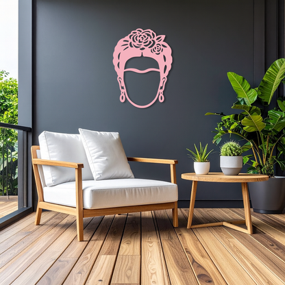 Frida Kahlo Silhouette Metal Wall Art – Iconic Feminine Artistic Home Decor - KAFGP032 - Tampa Home & Garden Store